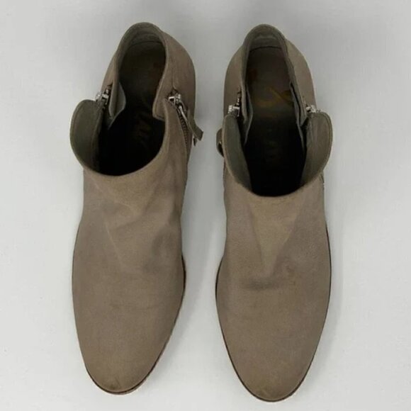 Sam Edelman Packer Brown Suede Ankle Zip Booties - Size 9 - Picture 5 of 8